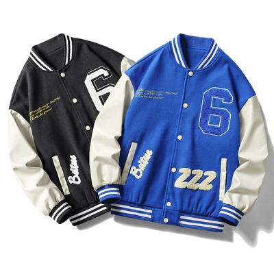Neue Herren-Baseballjacke für Frühling und Herbst, bestickt, trendig, modisch, vielseitig, locker und gutaussehend