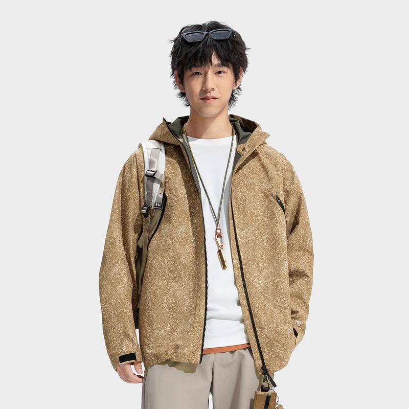 Li Ning Outdoor CF Reflective Loose Waterproof Jacket Unisex Jacket AFDVB43-5