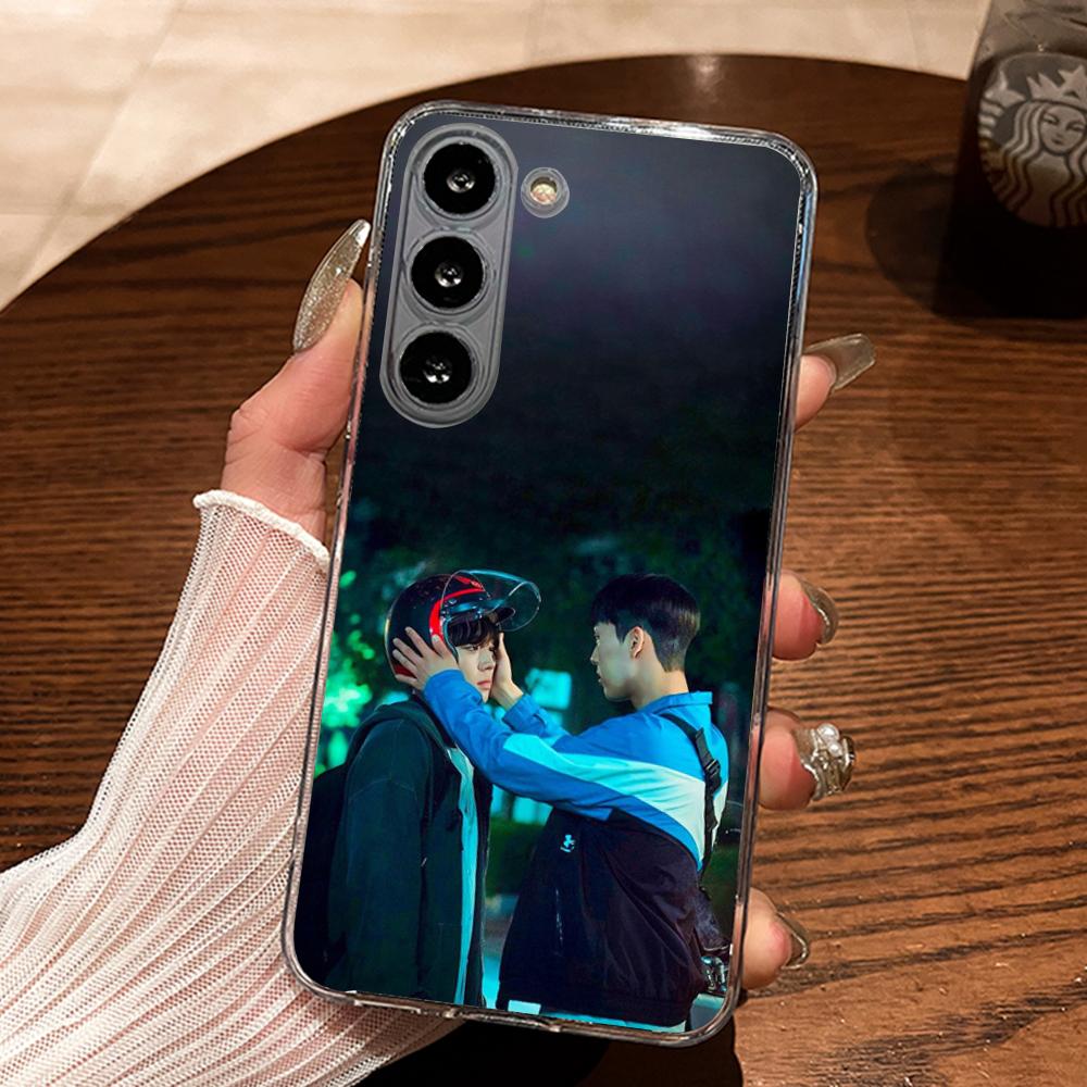 Weak Hero Korea Series Phone Case Silicone For Samsung S30,23,21,22,20 FE lite,S10,9,PIus Note20ultra Soft Transparent