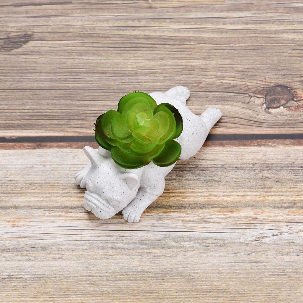 Puppy Pot Decoration Resin Pot Dog Flower Plant Pot