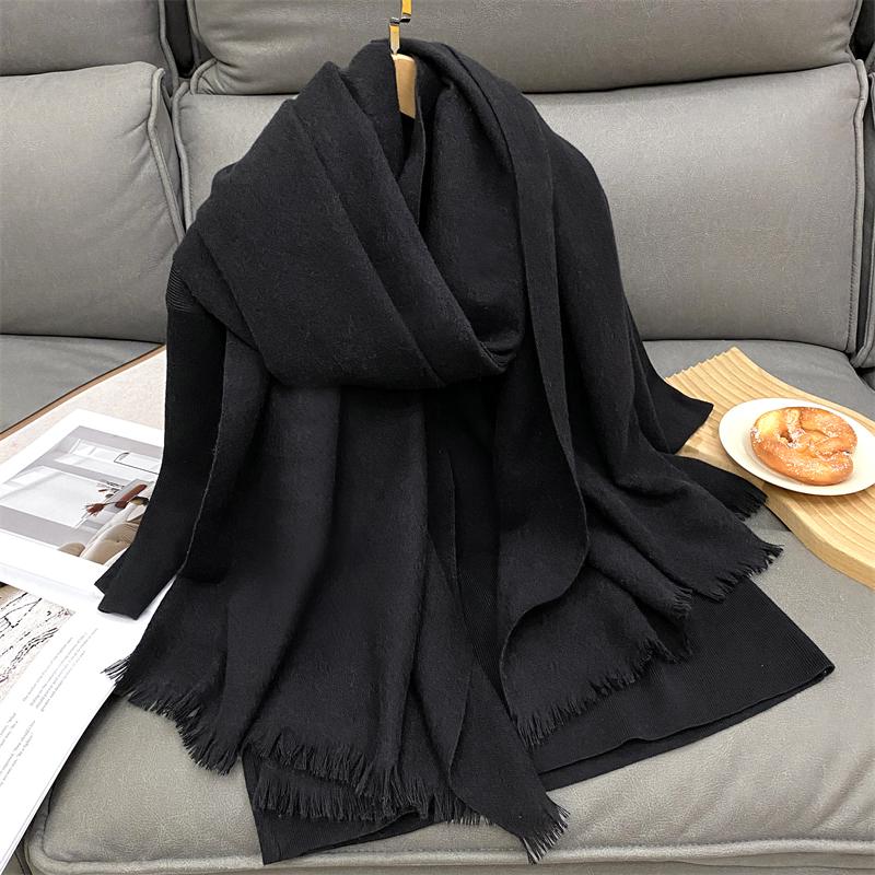 Winter Kaschmirschal Damen Luxus Herbstschal Pashmina Taschentuch Dame Pareo Weich Outdoor Unisex Winddicht Bufanda