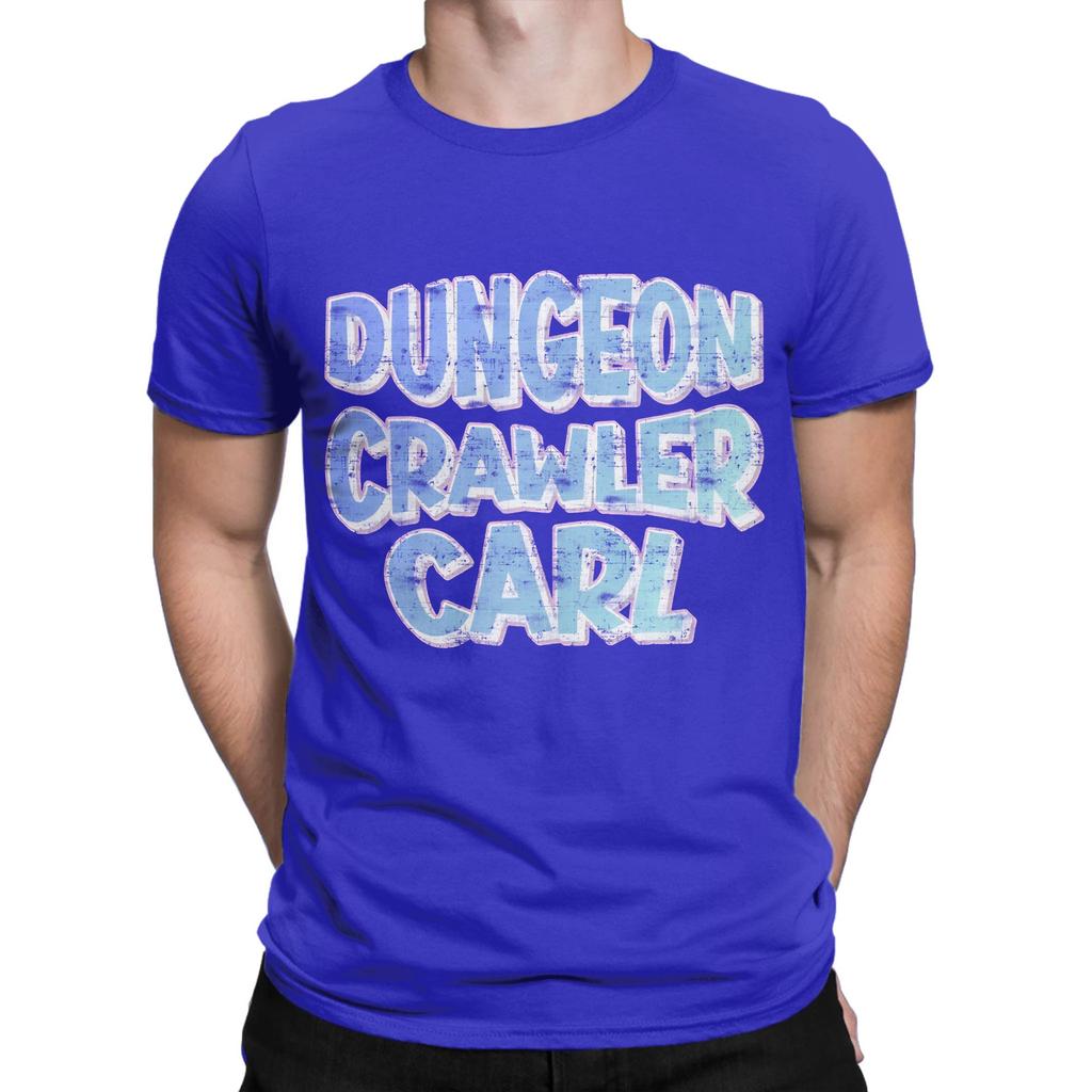 Dungeon Crawler Carl Blue Graphic Funny 100 Cotton TShirt Dungeon Crawler Carl Tops Tees For Unisex
