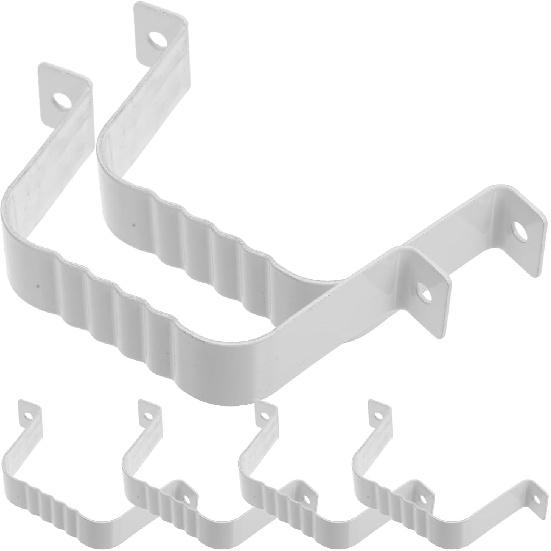 Gutter Downspout Strap: Downspout Adapter Gutter Downspout Strap Aluminum Alloy Downspout Adapter Strap for 2x3 inch Leader Strap,6pcs
