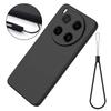 For ZTE Blade V70 Max Liquid Silicone Case Phone Back Cover with Hand Strap