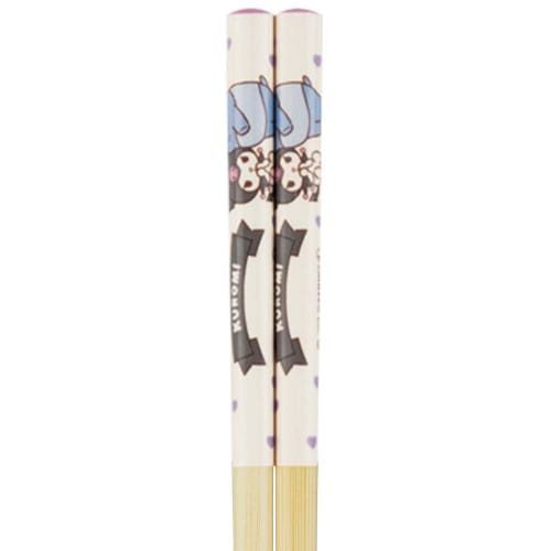 Skater ANT4-A 21cm Bamboo Safety Chopsticks with Kuromi and Sanrio Friends