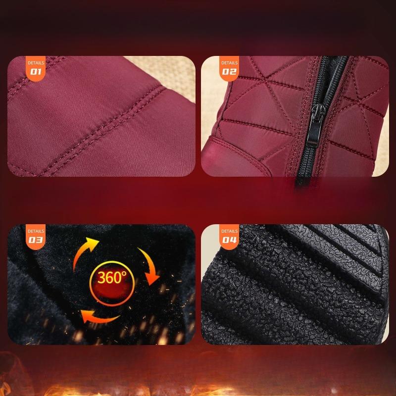 Women's Shoes, Cotton Shoes, Fleece and Thickened High-top Anti-slip Snow Boots, Casual and Versatile Cotton Boots