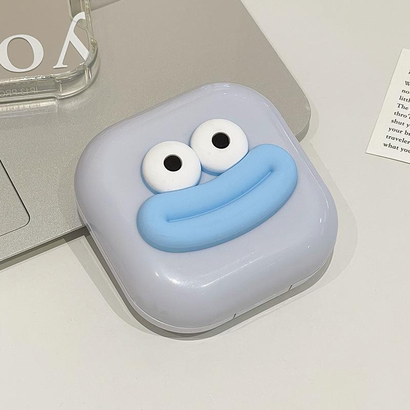 Small Contact Lens Case Cute Sausage Mouth Contact Lens Box Portable Travel Contact Lens Lenses Container Box For Travel Set