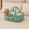 Large Capacity Baby Diaper Bag Plush Diaper Storage Basket Multifunctional Mommy Bag Boys Girls