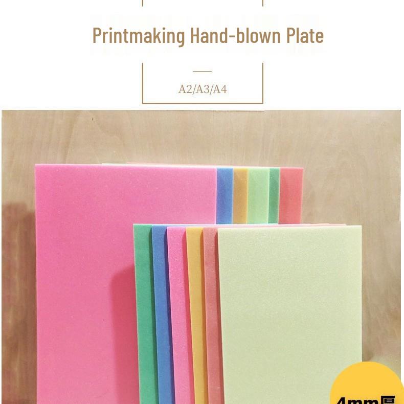 Children s Art Printmaking Thick Blow-Molded A4 Color KT Foam Decorative Drawing Board. A4 KT Board (6 mixed colors)