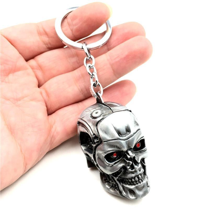 1 Stück Vintage Aviator Totenkopf Anhänger Totenkopf Schlüsselanhänger Herren Damen Mode Anhänger Schlüsselring Schmuck Autoschlüssel Zubehör