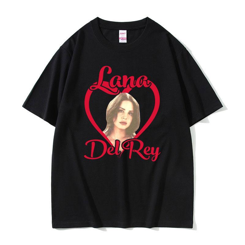 Lana Del Rey Love Grafické tričko Krátký rukáv Léto Muži Ženy Umění Estetické tričko Topy Unisex Móda Harajuku Streetwear