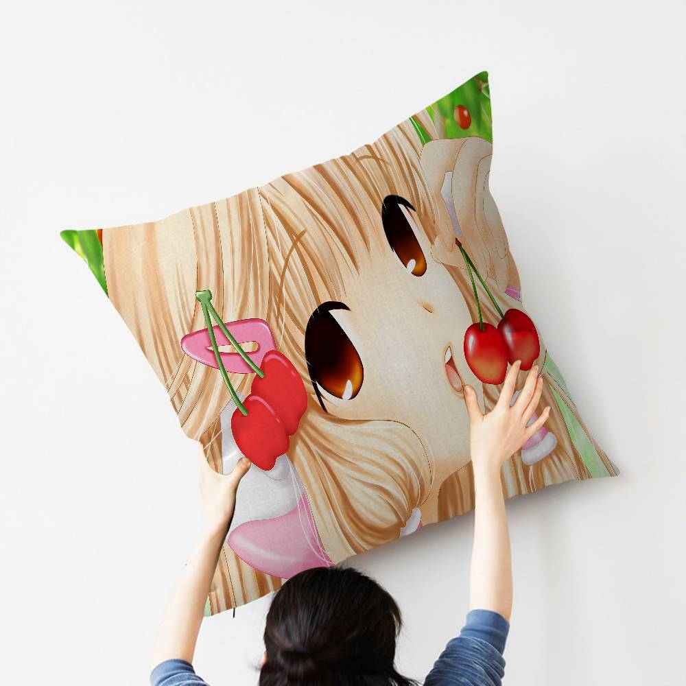 Anime Chobits Kitchen Lucky Dragon Pillow Cover Sofa Cushion Cover Home Room Decoration Children Gift