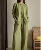 1116 New Batch Season New European and American Style Loose Shirt Wide Leg Pants Casual Suit Looks Tall