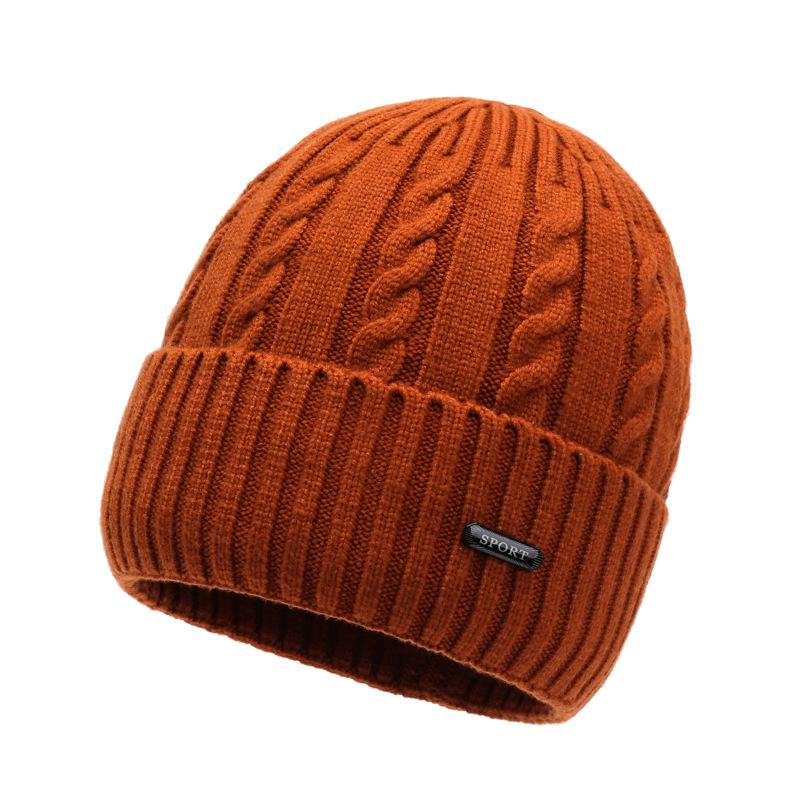 Women's Thickened Knitted Hat Windproof Warm Autumn and Winter Wool Hat Men's Cold Hat Outdoor Ear Protection Big Head Surround Hat