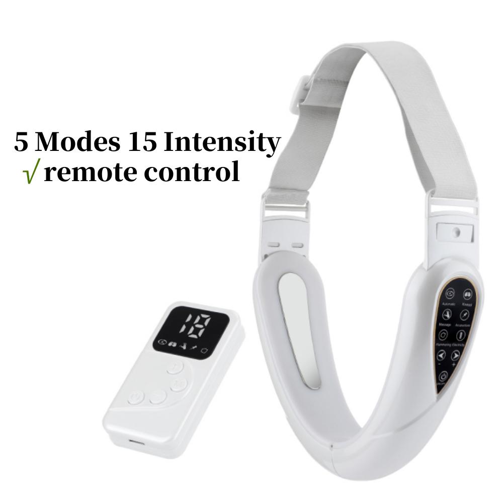 V-Face Lifting Beauty Device Electric Double Chin Removal Facial Massager with Heat V-line Tape for Women and Men Skincare Tool