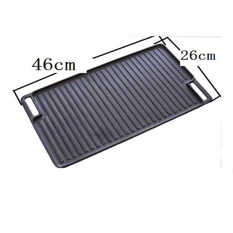 ZISIZ Rectangular Cast Iron Teppanyaki Grill Pan