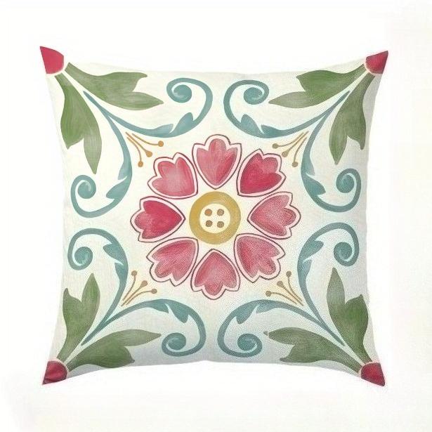 Copricuscini Estivi con Motivo Bohemien ad Acquerello Copricuscini Decorativi Comfort per la Casa Soggiorno Camera da Letto Divano Arredamento per la Casa Arte