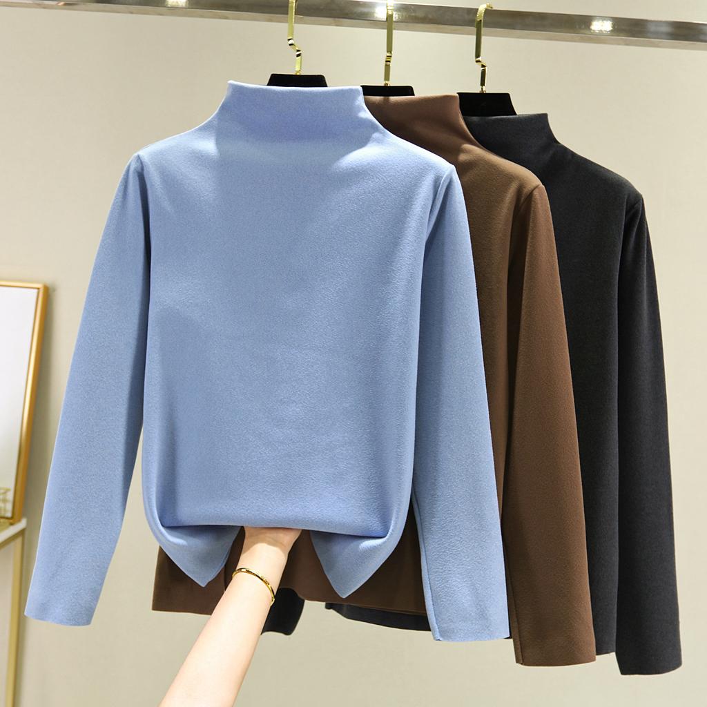 Semi-high Collar Bottoming Shirt 