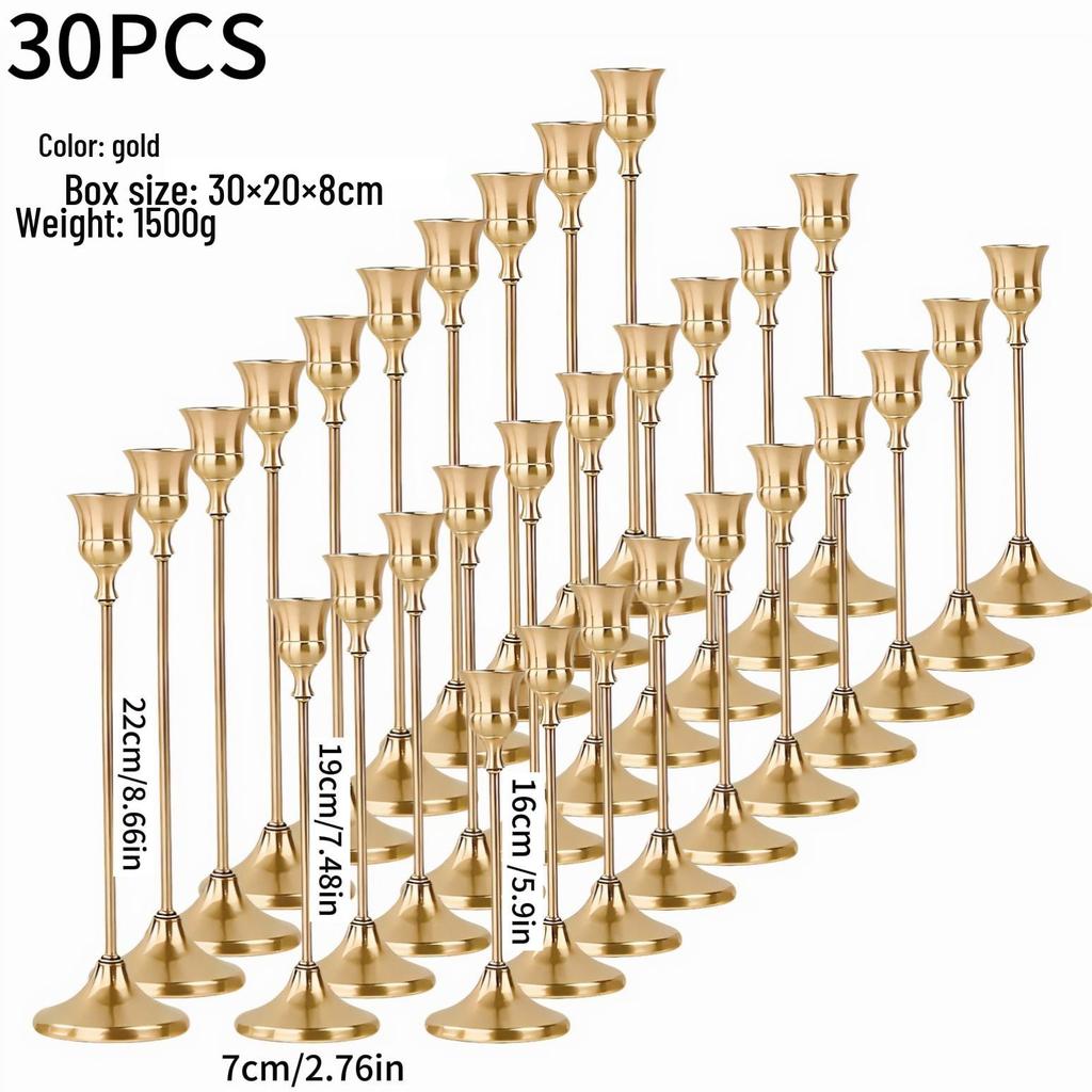 Europäischer minimalistischer Kerzenständer als Ornament für Candlelight-Dinner & Hochzeitsdeko