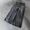 Y2K Phantom Jeans High Street Patch Bordado de Aranha Hip Hop Streetwear Gótico Retro Oversized Baggy Fit Unissex Calças de Varredura