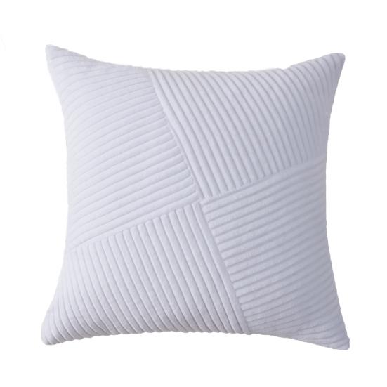 Boho Strukturierter Kissenbezug Cord Streifen Patchwork Dekokissenbezug 18x18 Zoll Rustikaler Kissenbezug für Bauernhaus Zuhause Sofa Couch Bett Wohnzimmer