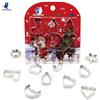 Heart Star 12-Piece Stainless Steel Cake & Cookie Cutter Mold Set