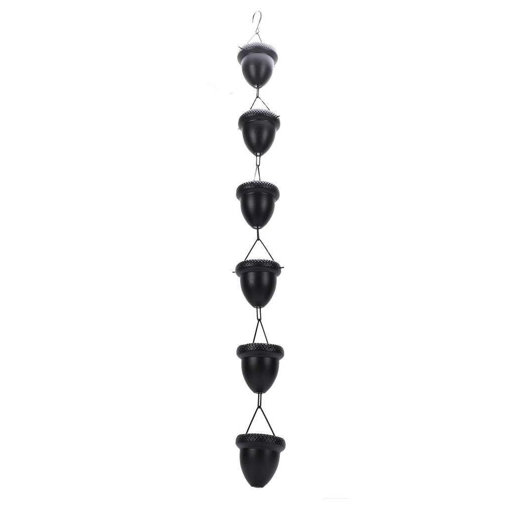 Rain Chain Acorn Design 1m Length Iron Decorative Hanging Rainwater Chain for Porch Balcony Courtyard Garden