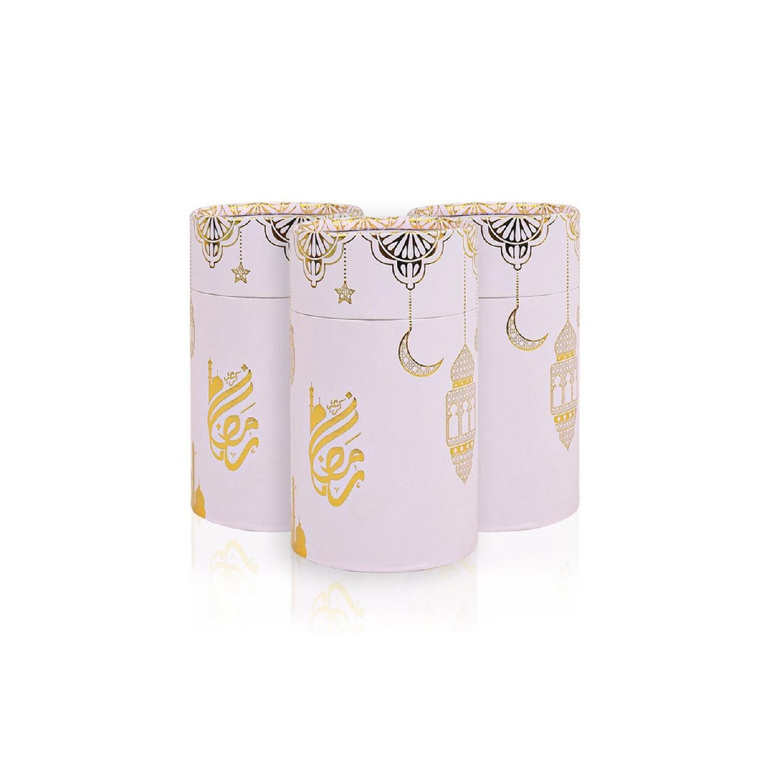 

Ramadan Mubarak Pink Cylinder Box (18 10) рожевий