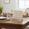 Metal Napkin Holder Modern Napkin Storage Container Picnic Tissue Dispenser  Table Countertop