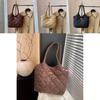 Fashionable Large Capacity Tote Bag For Women In Black Coffee And Khaki Colors Perfect For Casual Street Style
