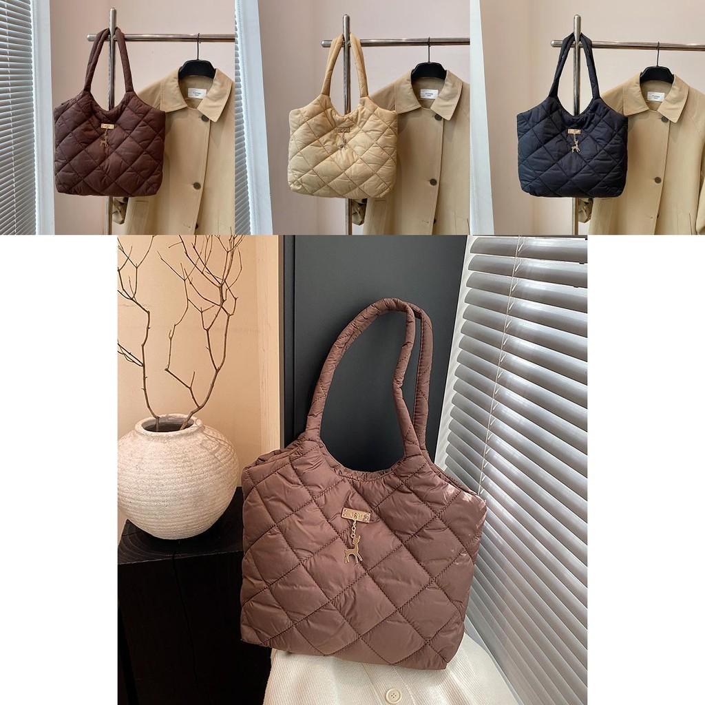 Fashionable Large Capacity Tote Bag For Women In Black Coffee And Khaki Colors Perfect For Casual Street Style