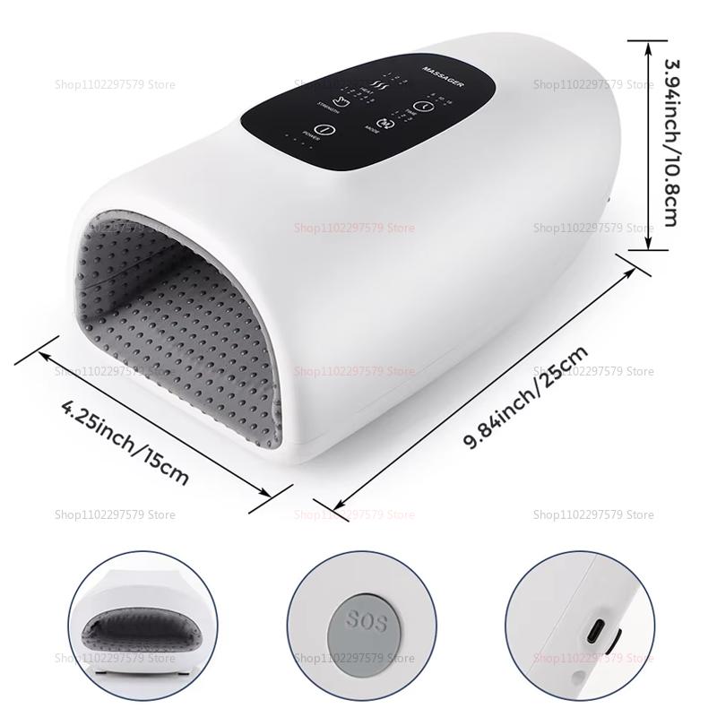 Portable Multi-Functional Hand Acupoint Massager For Pain Relief Numbness Palm Therapy Kneading Heating Care For Home And Office