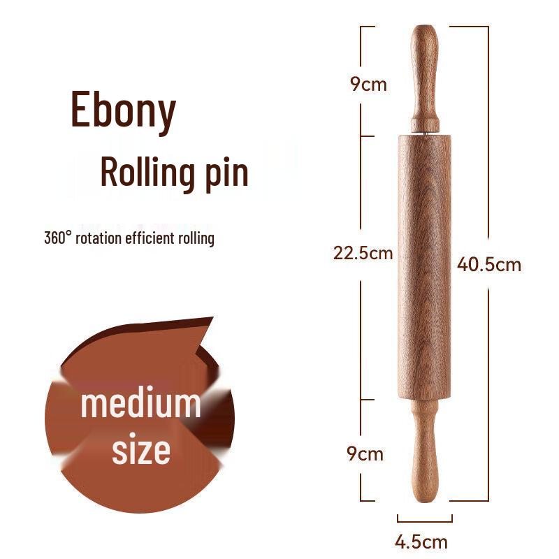 Natural Ebony Wood Rolling Pin