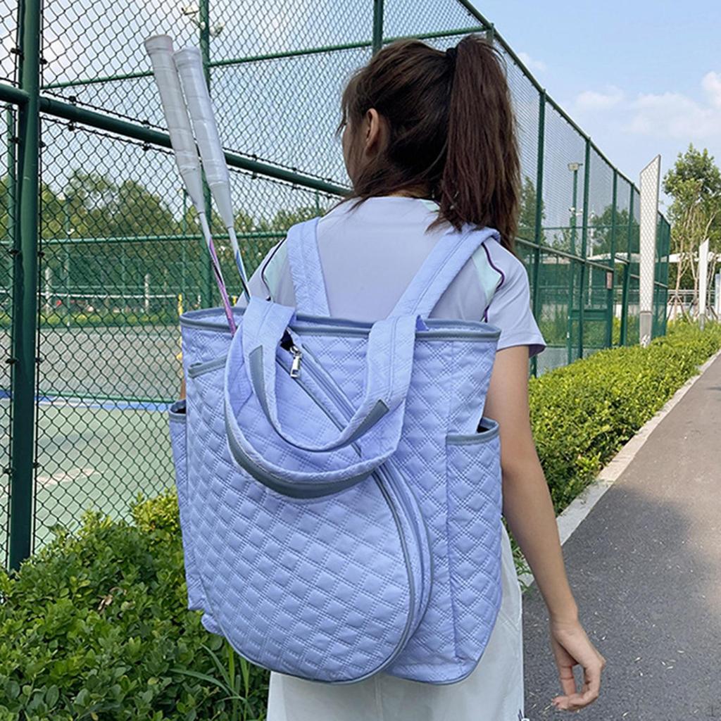 Tennistasche Schlägertasche Pickleball Rucksack Geräumige Reißverschlusstasche Schlägersportarten Schläger