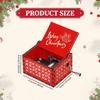 Merry Christmas Music Box Decoration Small Decorative Lightweight Musical Hand Cranked