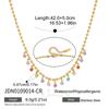 Wanshing Classic 18K Gold Plated Stainless Steel Zircon Pendant Paperclip Chain Necklaces for Women, Multiple Styles