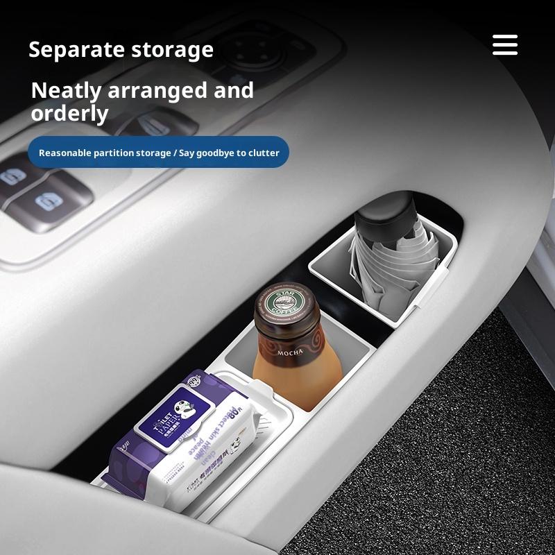 For Li Auto i8 Interior Decoration Modification Door Silicone Storage Box Door Groove Pad Umbrella Storage Water Cup