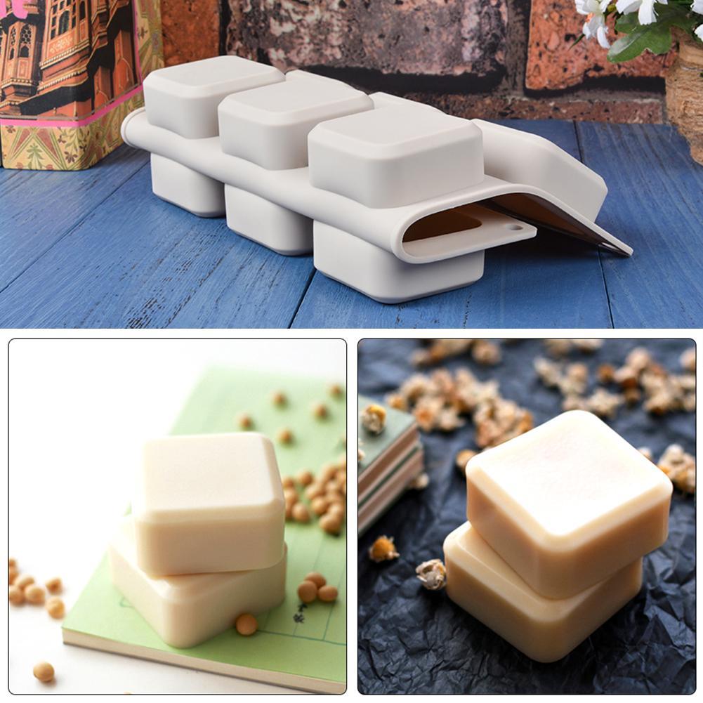 9 Grids Square Silicone Soap Molds Handmade Soap For DIY And Chocolate Kitchen Making Mold Supp K9W7
