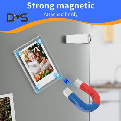 5/10/15Pcs 3 polegadas Moldura magnética para fotos Frente e verso Geladeira Transparente Acrílico Suporte para filme instantâneo Moldura para exibição de fotos Decoração