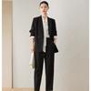 Spring Autumn Fashion Loose Korean Style Blazer Elegant Plus Size Suit Jacket Casual Petite Women