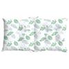 Outdoor Cushion Set 6 pcs White 100 x 50 x 7 cm Fabric