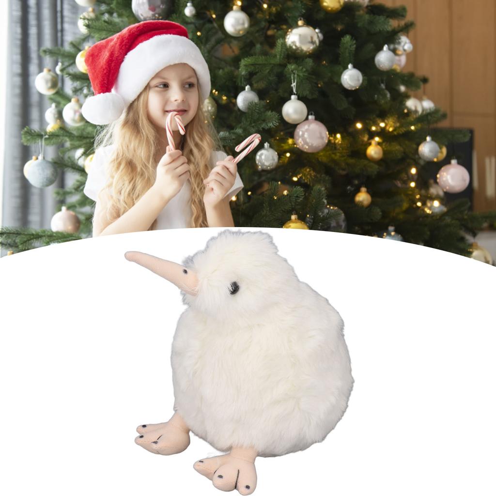 7.9inch Kiwi Bird Stuffed Toy Soft Cute Lifelike Portable Standing Plush Animal Toy for Kids Toddlers