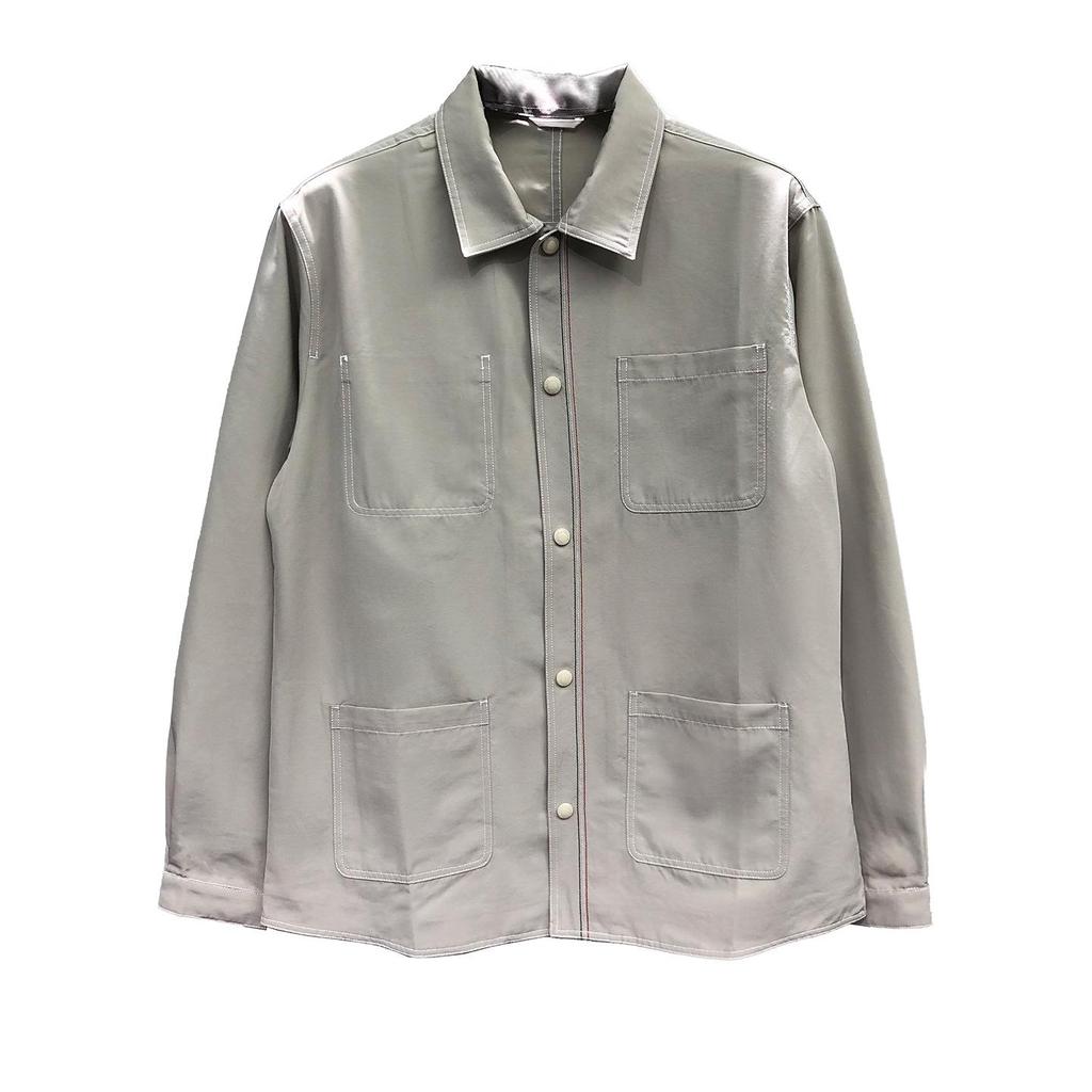 TIME BREATHE Men's Retro Workwear Jacket - Spring/Autumn Casual Versatile Shirt Style