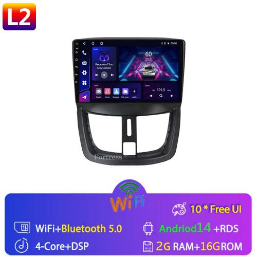 

4G WiFi для Peugeot 207 207CC 206 Plus 2007-2013 Android Carplay 2 Din 9 дюймов Радио GPS Навигация Мультимедийный Плеер Головное Устройство