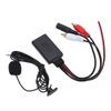 Bluetooth5.0 AUX IN Adapter Wireless Stereo Cable Handsfree Microphone Suitable for Pioneer with 2RCA Audio Port