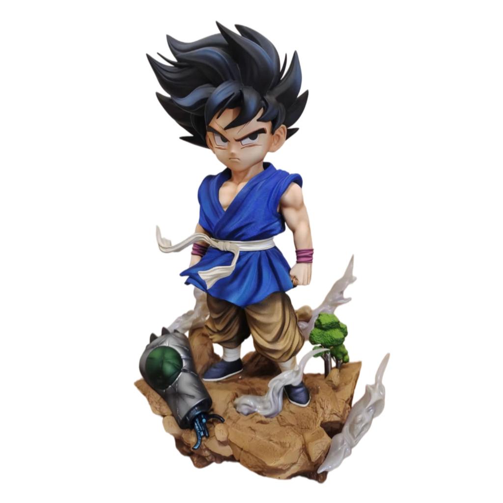 New 25Cm Dragon Ball Z Son Goku Figure Super Saiyan Pvc Action Figure Replaceable Heads Collectible Model Toy Gift