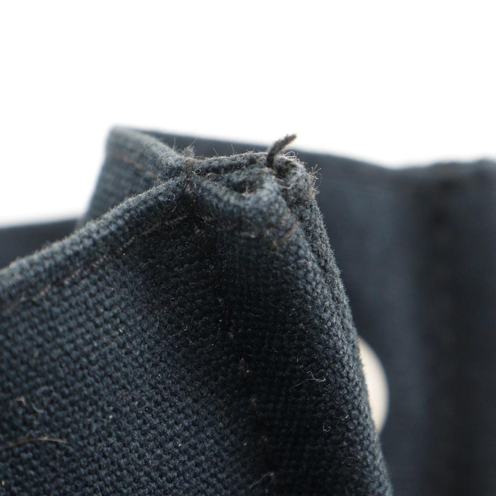 Hermes Fourre ToutMM Handbag Tote Bag Black Cotton Unisex Used