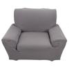 Single Sofa Slipcovers 1 Seater High Elasticity Soft Couch Covers Grey