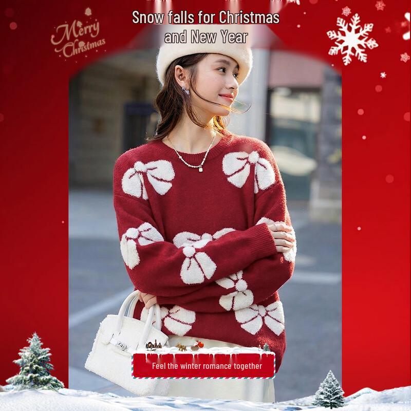 

Mokana Women s Sweet Bow-Accent Sweater One Size