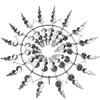 Kinetic Wind Spinner Colorful Metal Wind-Driven Kinetic Spinner Outdoor Kinetic Wind Sculpture Assembly Required for Garden Backyard Lawn Decoration